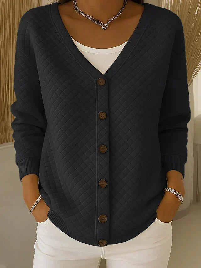 Leonor | Button-Up Knitted Jacket