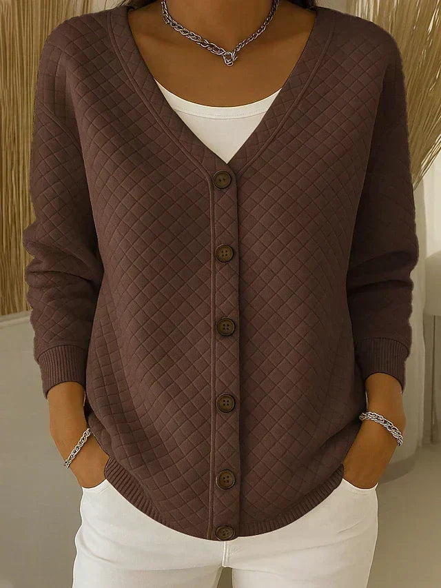 Leonor | Button-Up Knitted Jacket