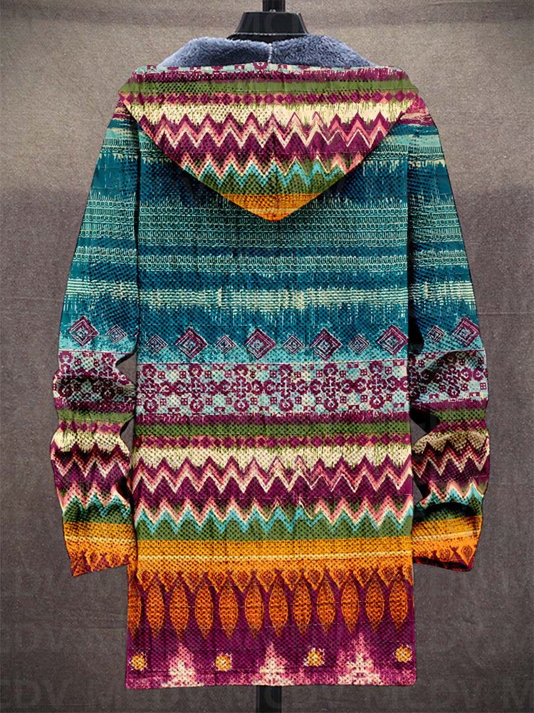 Roosanne | Cosy Lined Cardigan with Artistic Design