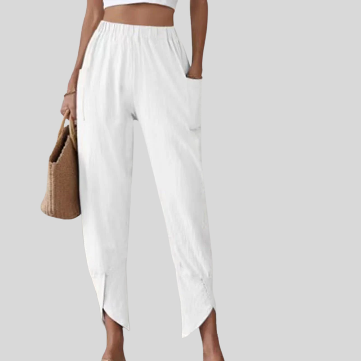 Essari - Distressed Hem Trousers