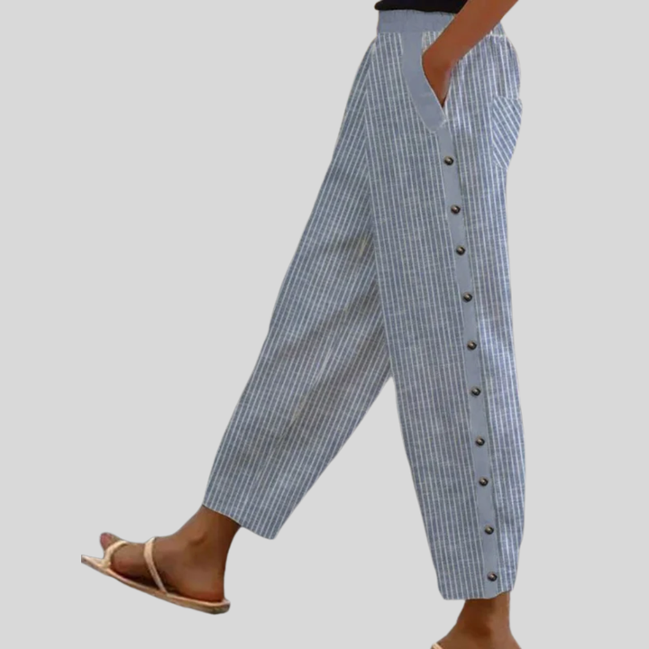 Linaya - Striped Tailored Trousers
