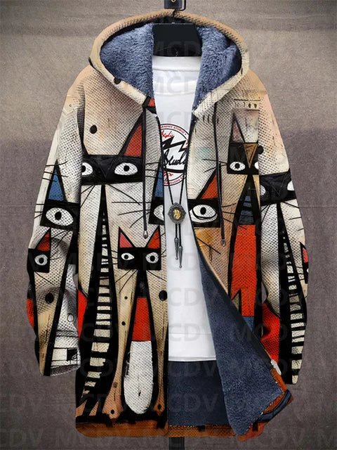 Femmie | Hooded Artistic Cardigan