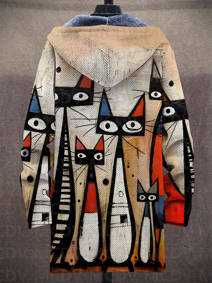 Femmie | Hooded Artistic Cardigan
