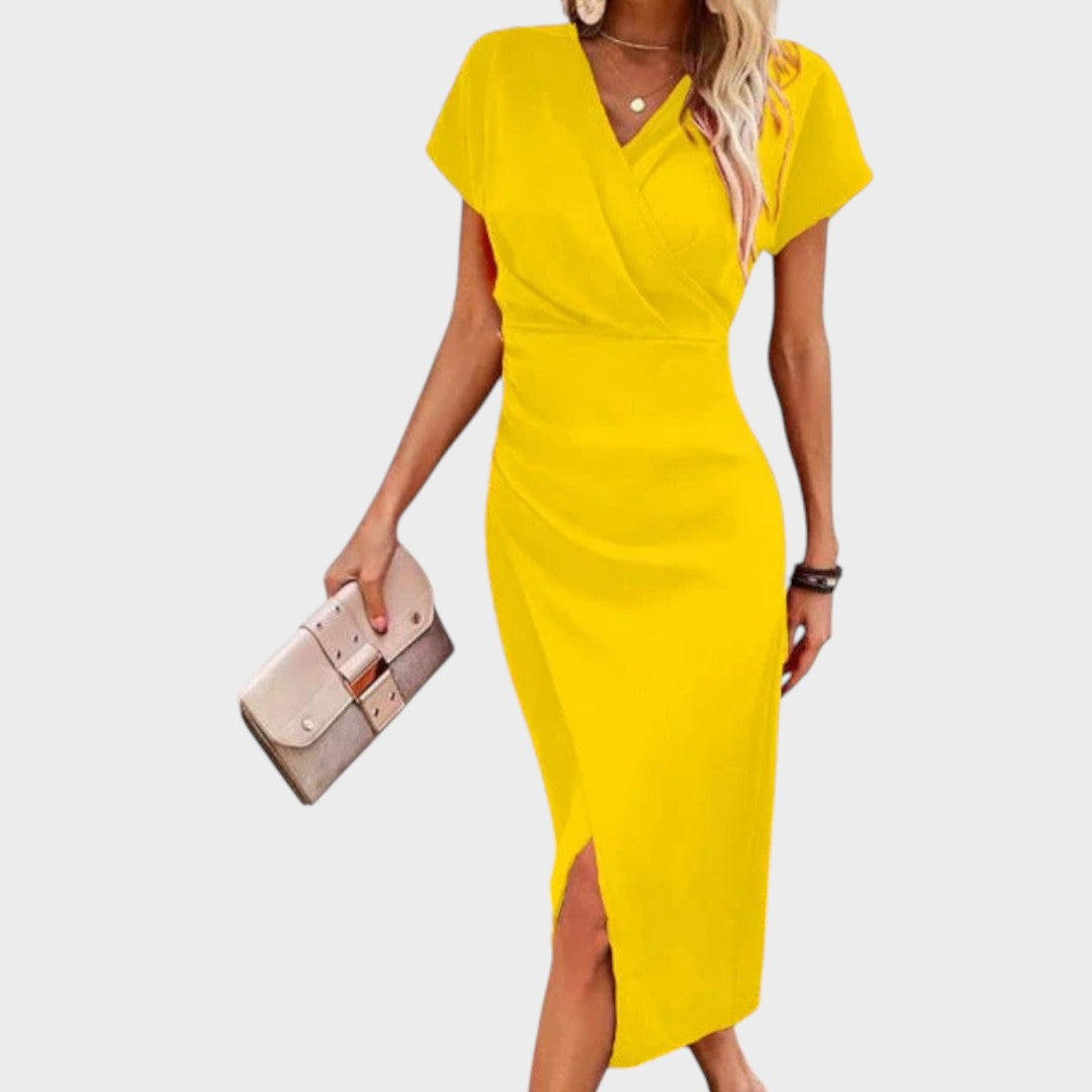 Vilma - V-Neck Midi Dress