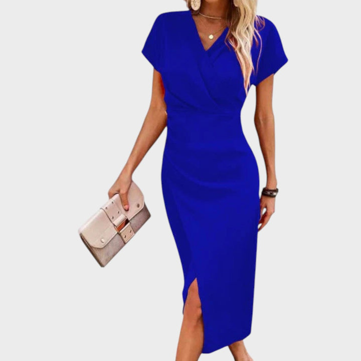Vilma - V-Neck Midi Dress