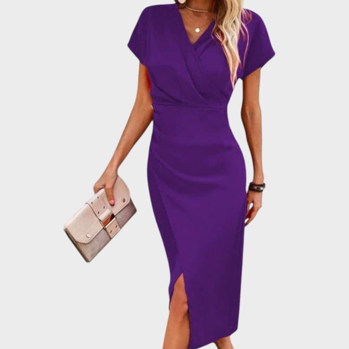 Vilma - V-Neck Midi Dress