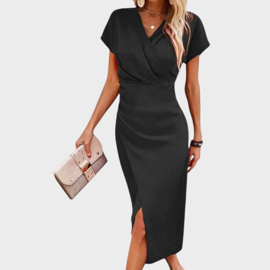 Vilma - V-Neck Midi Dress