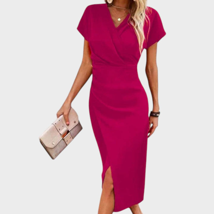 Vilma - V-Neck Midi Dress