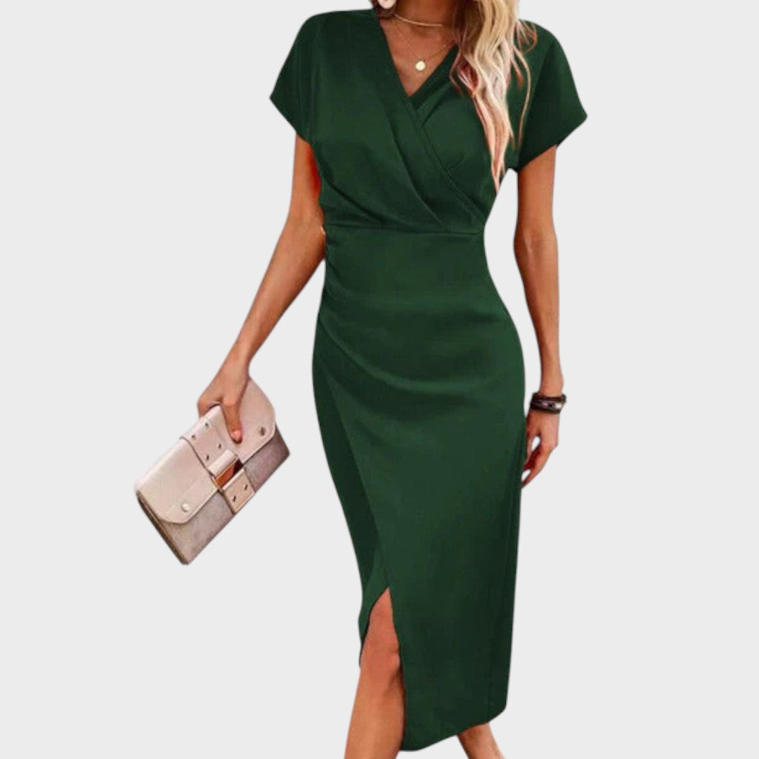 Vilma - V-Neck Midi Dress