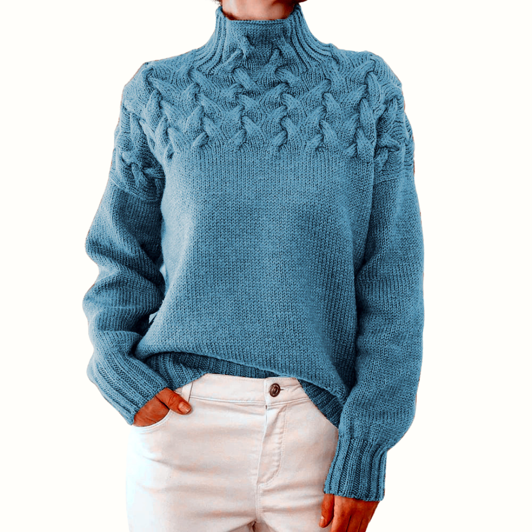 Elena | High Neck Sweater