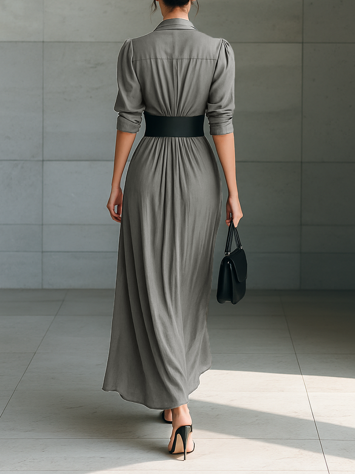 Zéphyrine | Elegant Long Pleated Dress