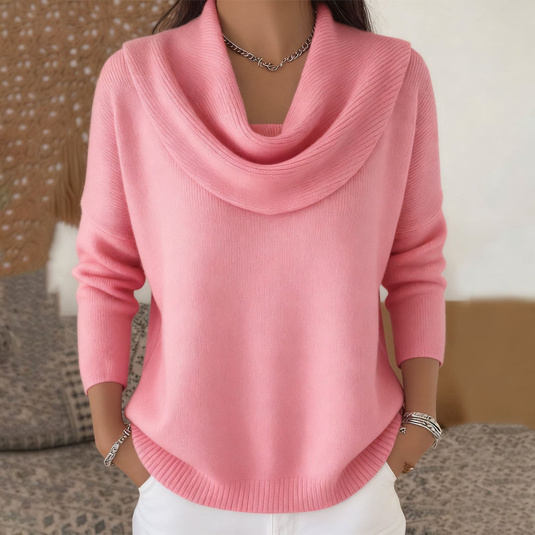 Julia | Draped Collar Knitwear