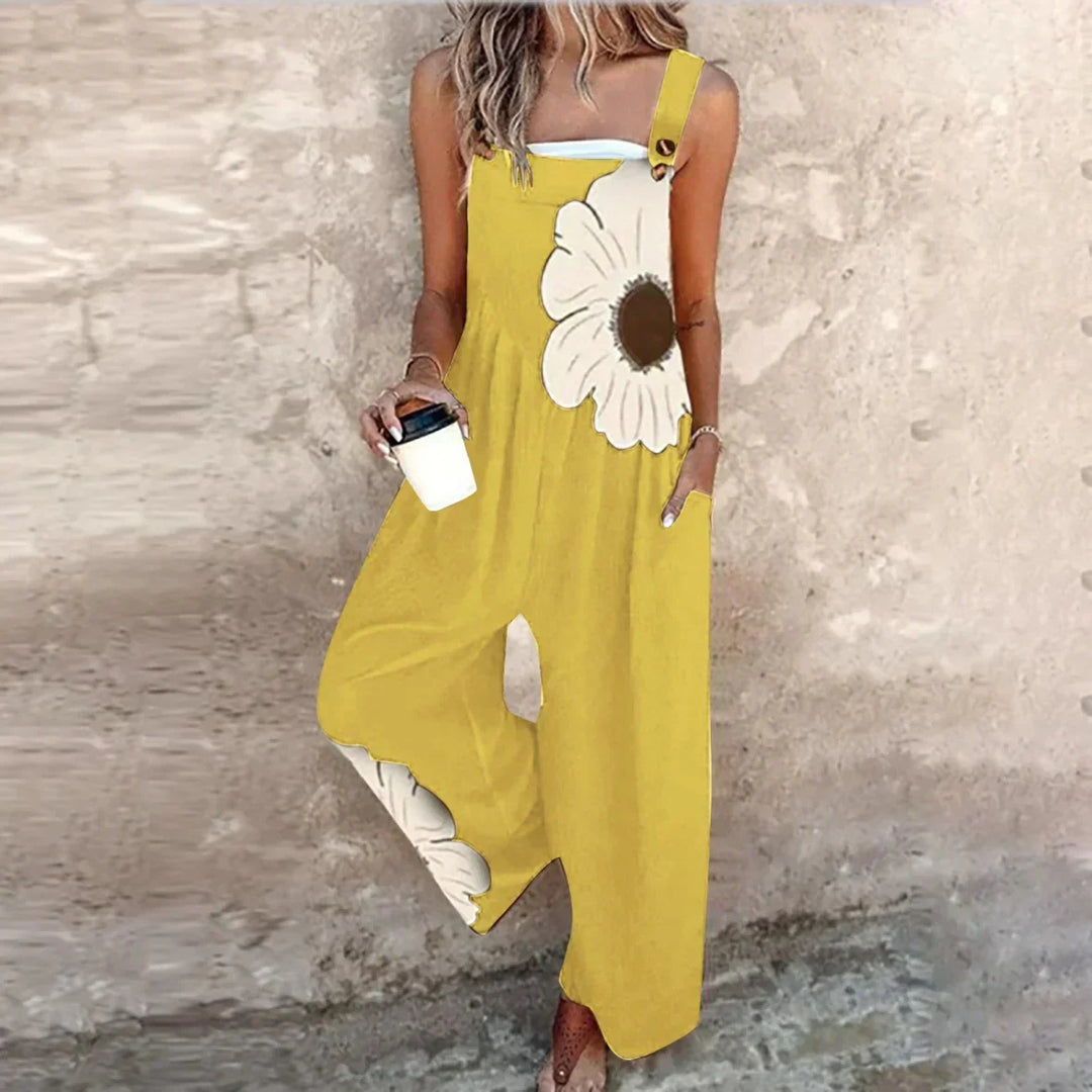 Stylish Printed Dungarees