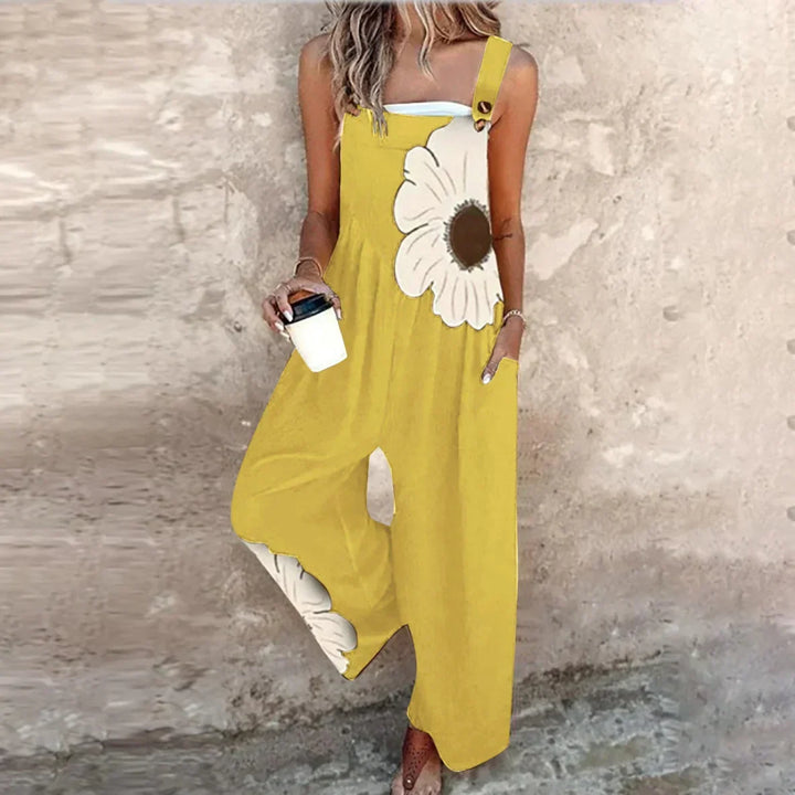 Stylish Printed Dungarees