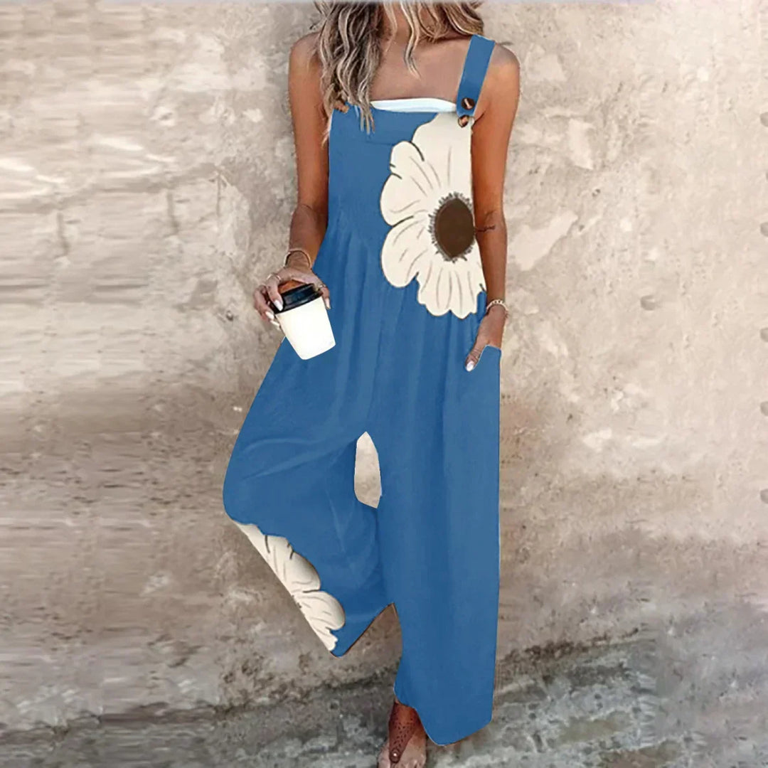 Stylish Printed Dungarees