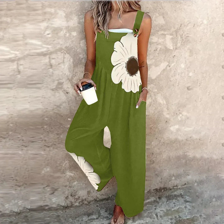 Stylish Printed Dungarees