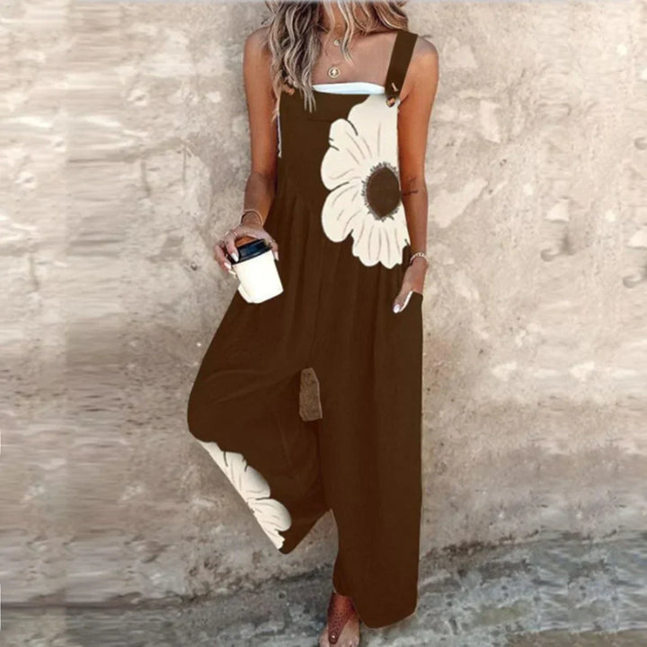 Stylish Printed Dungarees