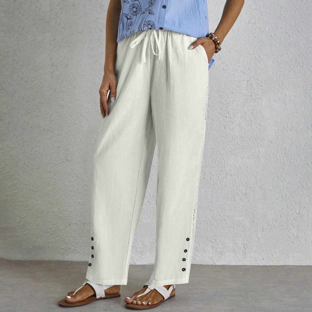 Shania - Relaxed Trousers with Buttons