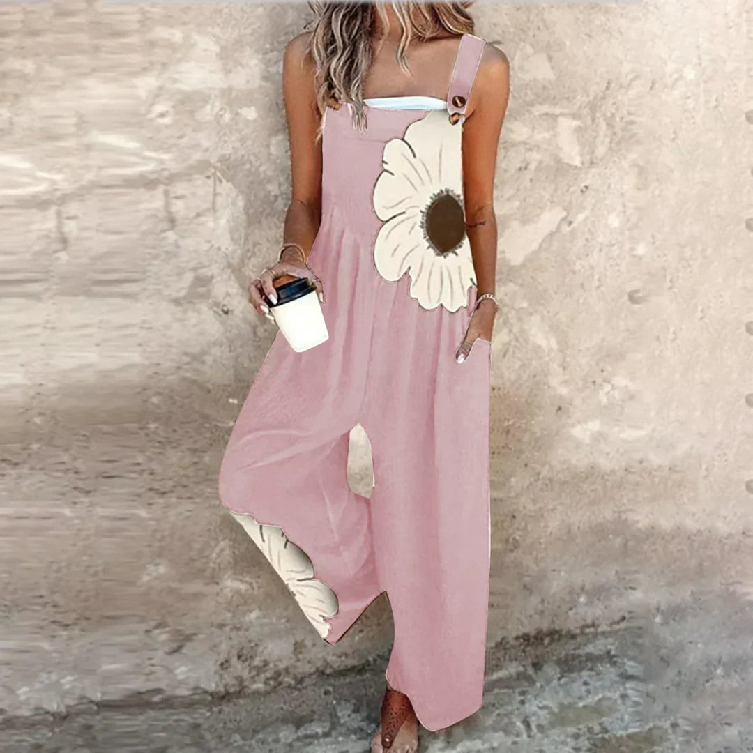 Stylish Printed Dungarees