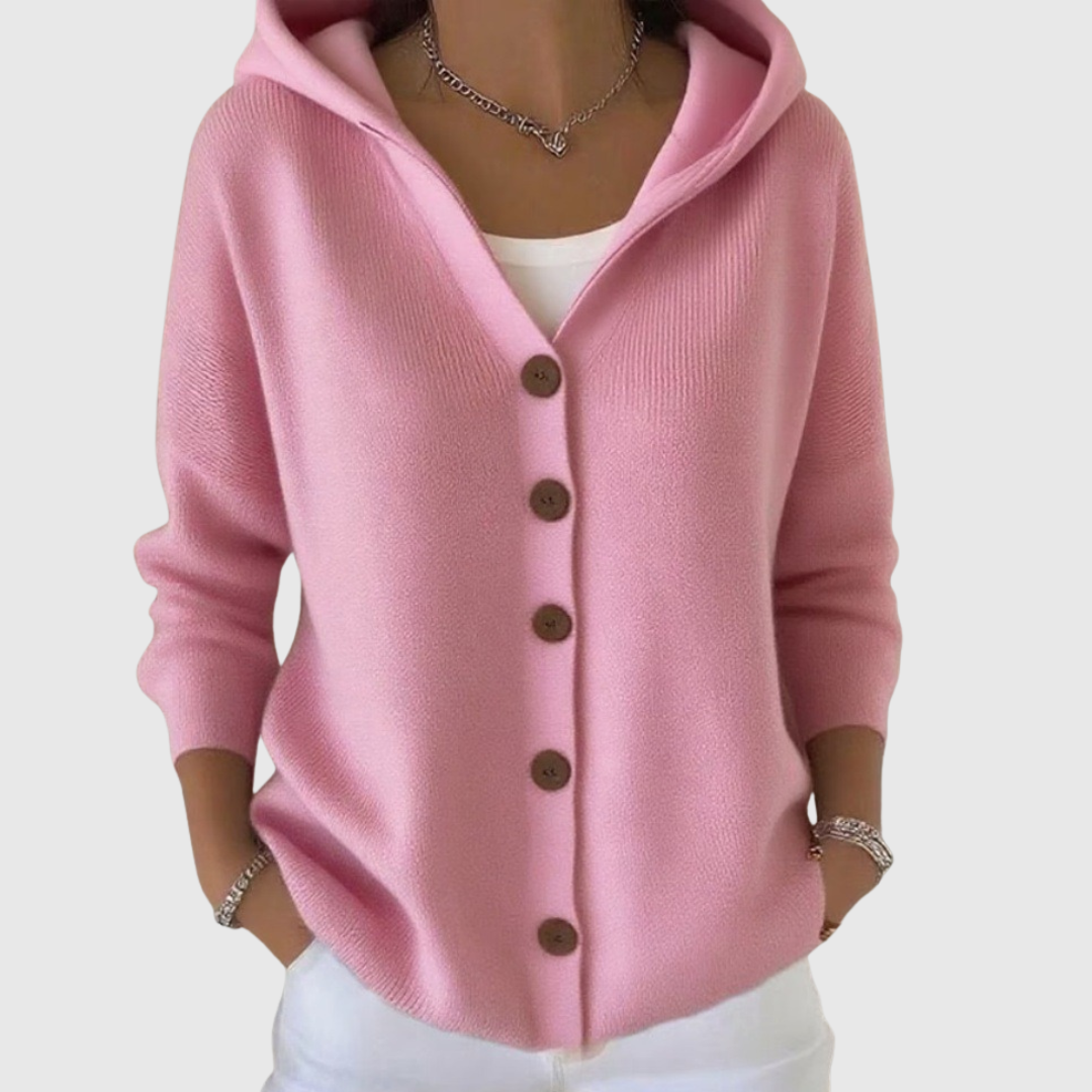 Luxurious Hooded Knit Cardigan