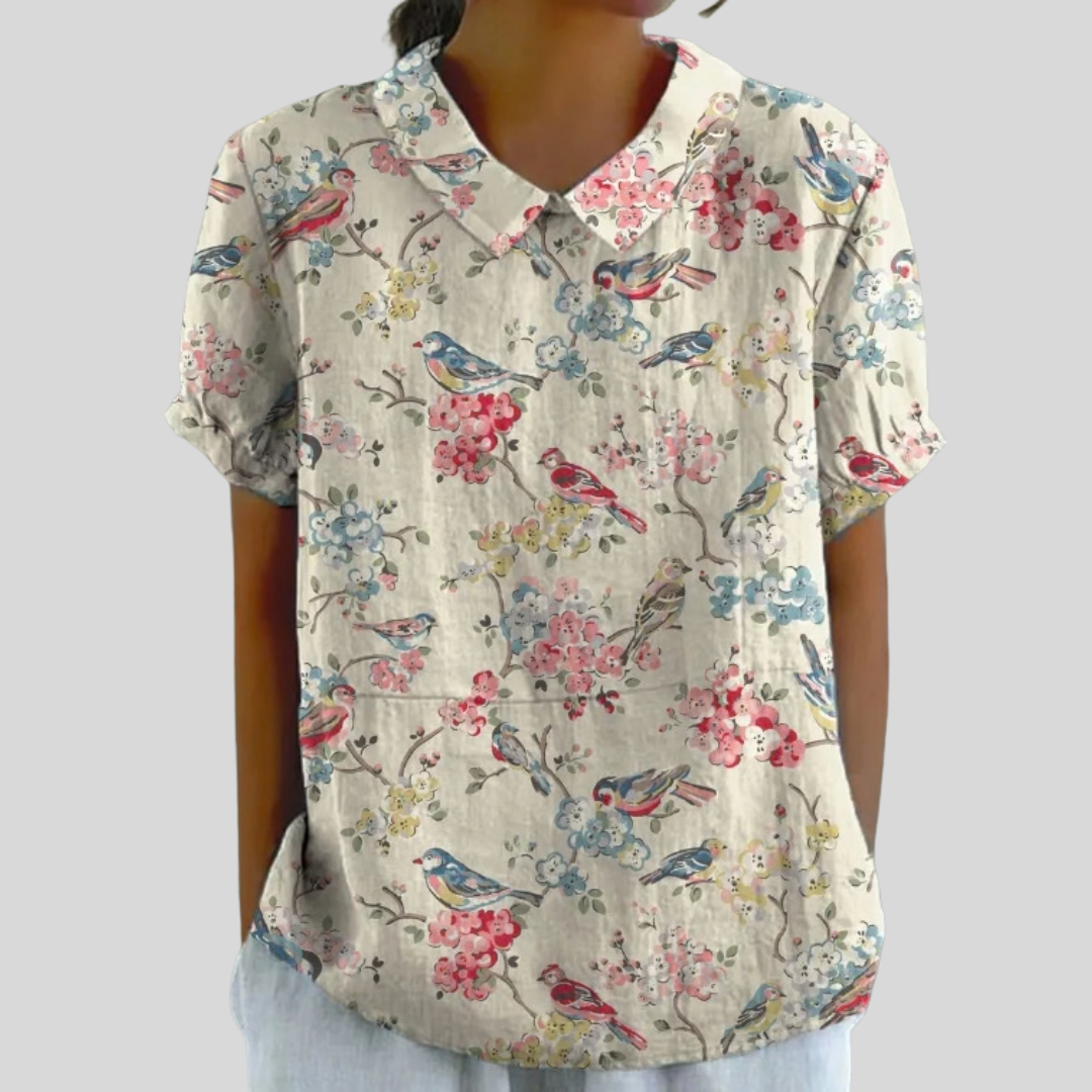 Chic Floral Comfort Top