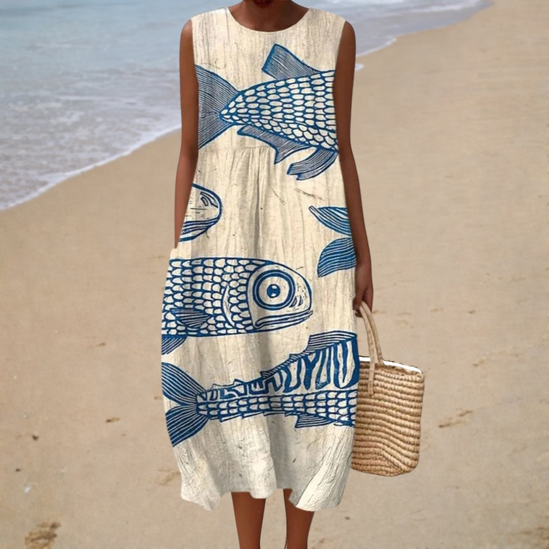 Elegant Sleeveless Summer Dress
