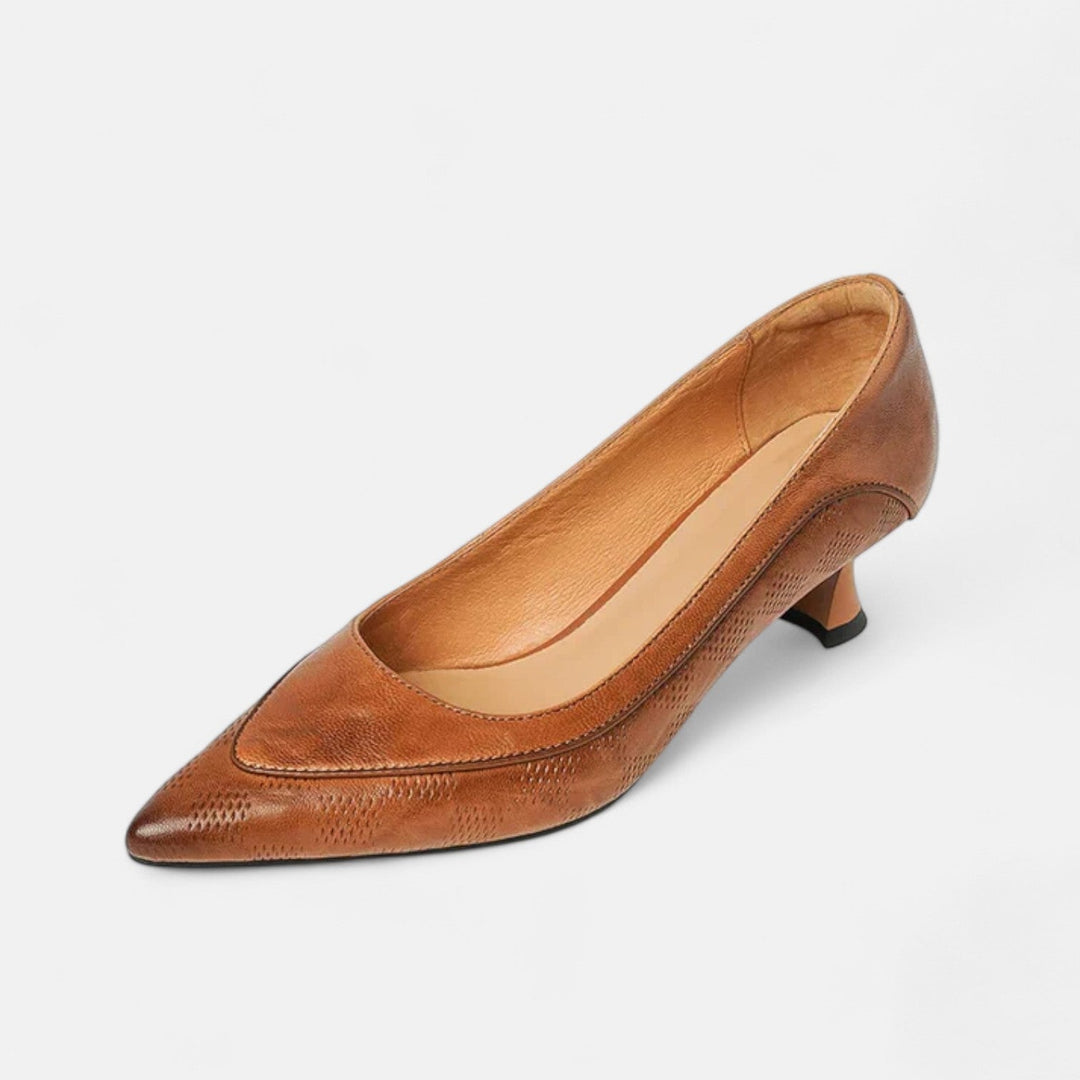 Amara Leather Heeled Shoes