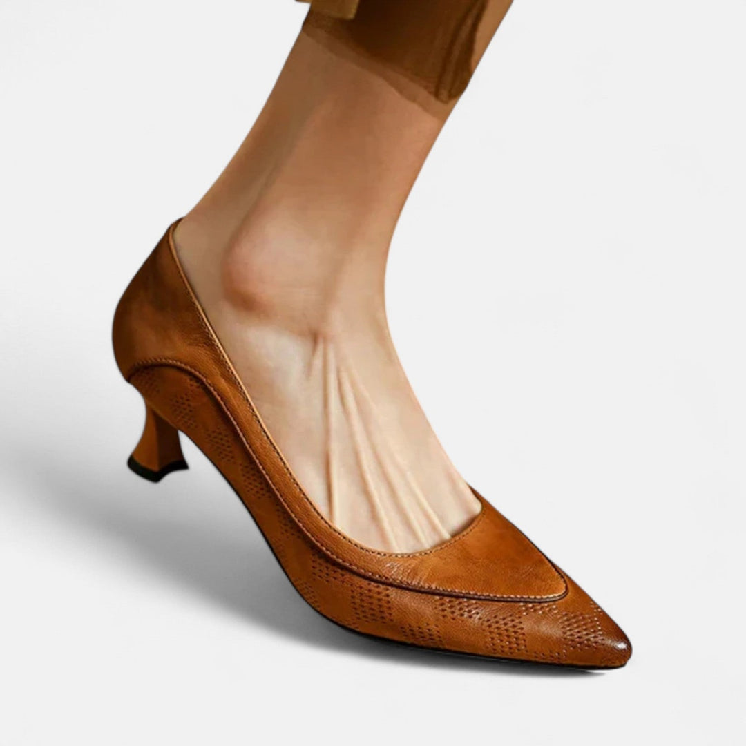Amara Leather Heeled Shoes