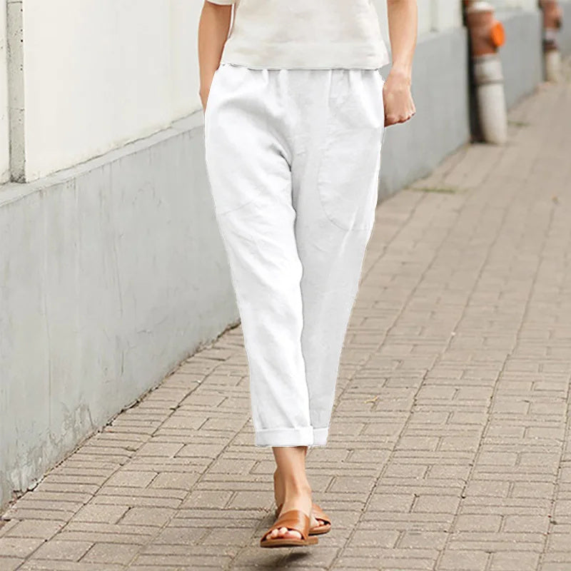Kriza - Wide Leg Trousers with Pockets