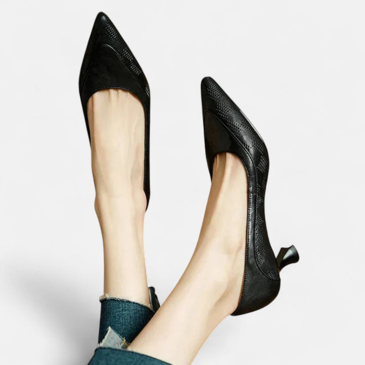 Amara Leather Heeled Shoes