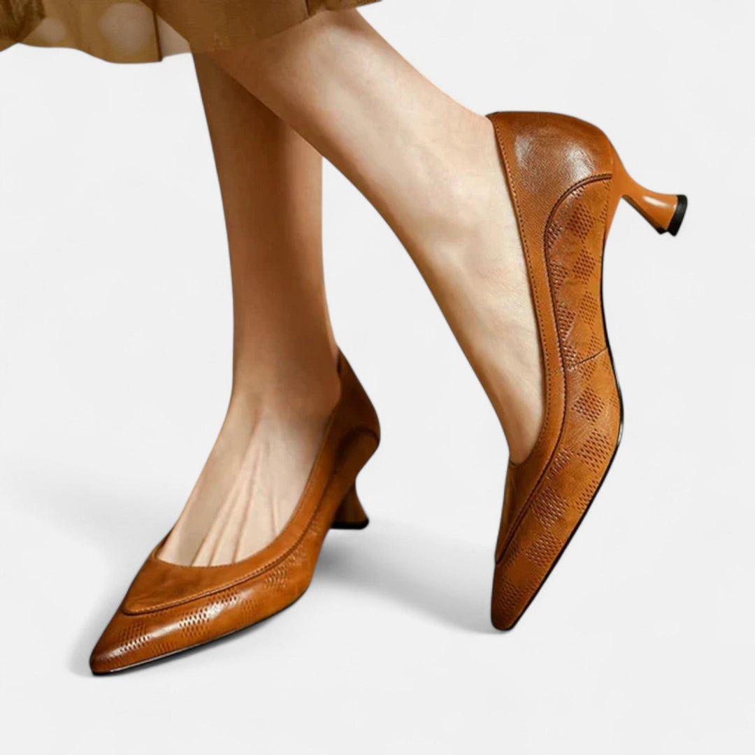 Amara Leather Heeled Shoes