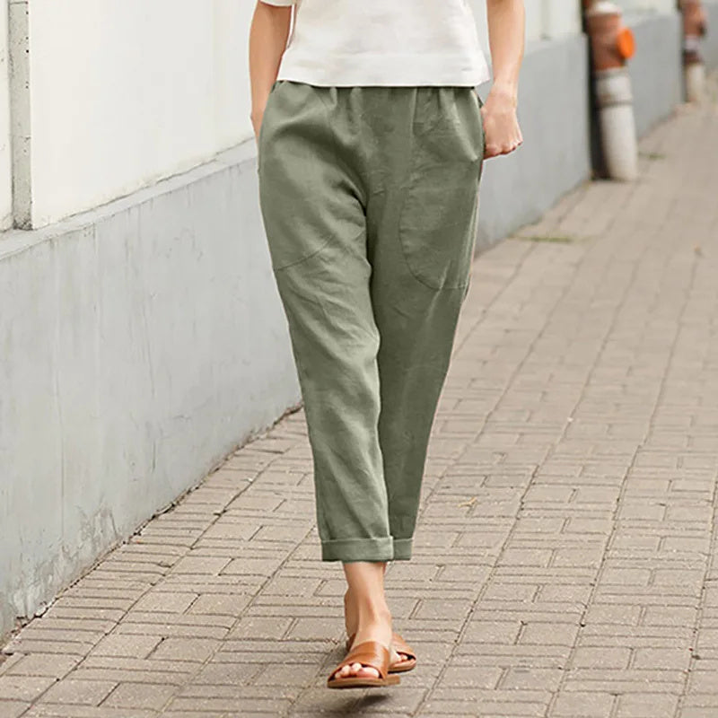 Kriza - Wide Leg Trousers with Pockets