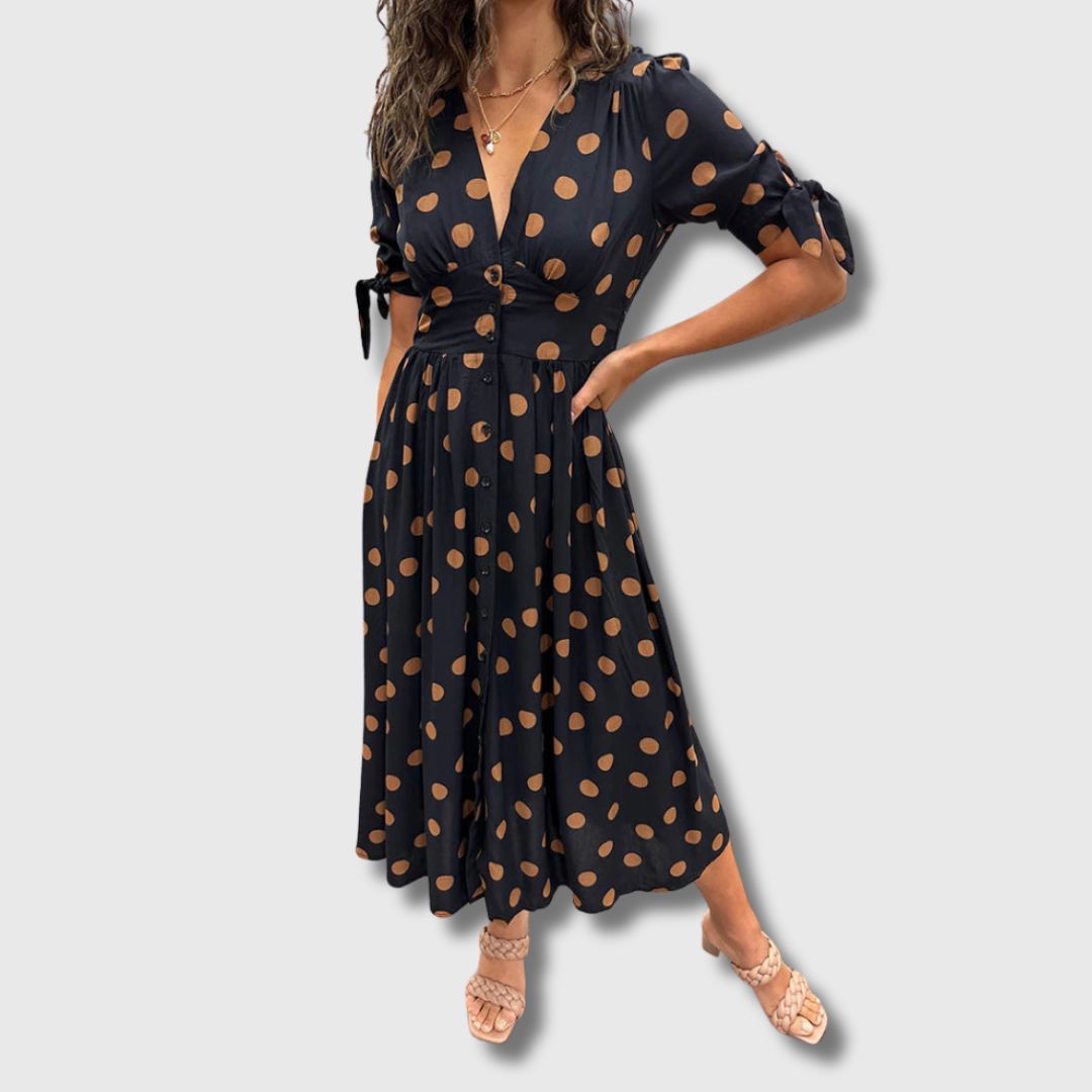 Monique – Women's Vintage Polka Dot Dress