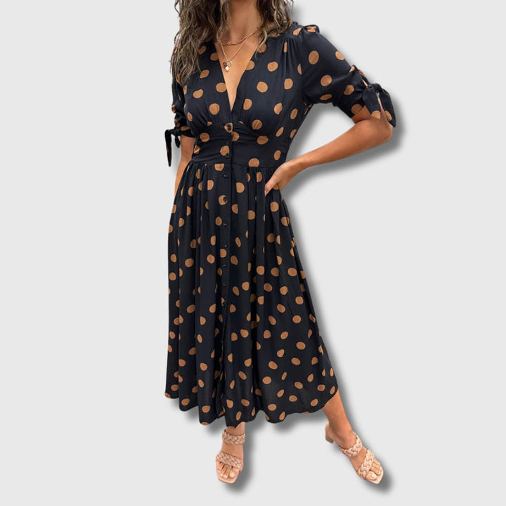 Monique – Women's Vintage Polka Dot Dress