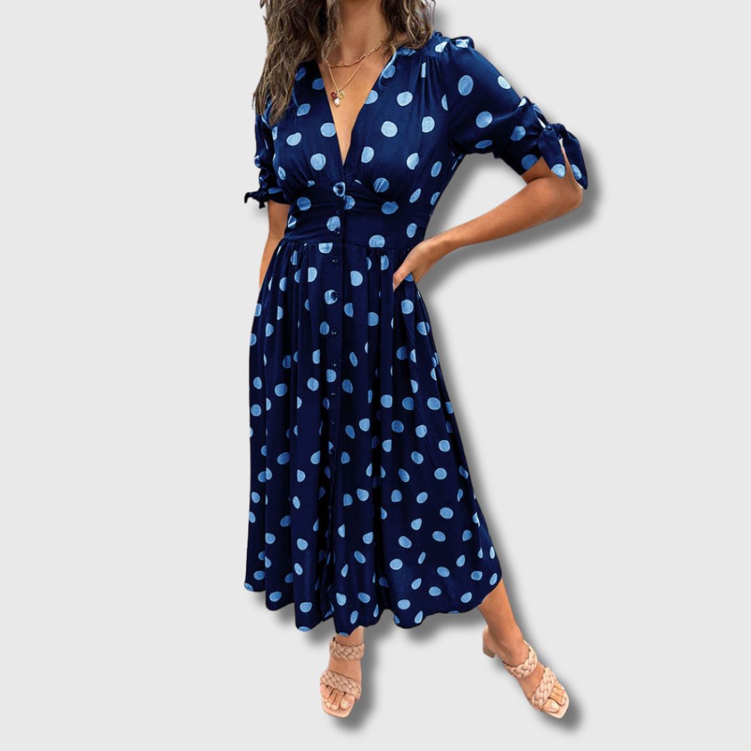 Monique – Women's Vintage Polka Dot Dress