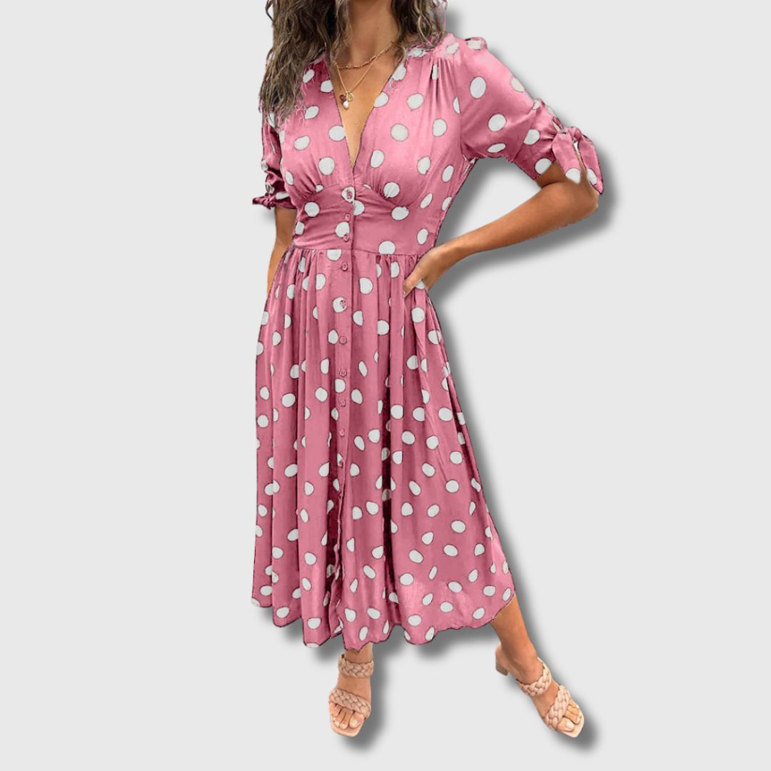 Monique – Women's Vintage Polka Dot Dress