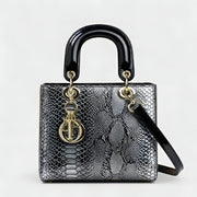 Silver Snake Leather