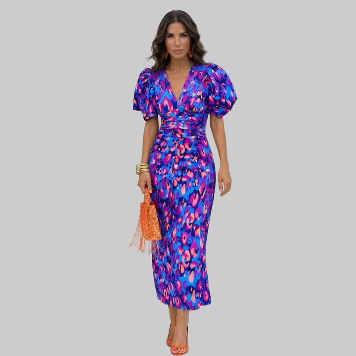Ani – Elegant Dress with Statement Puff Sleeves
