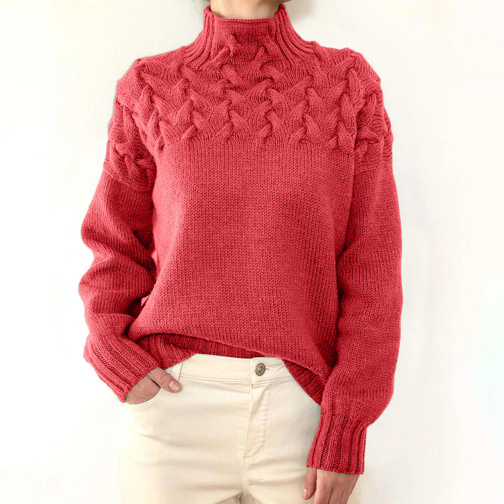Elena | High Neck Sweater