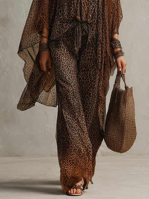 Luxury Boho Leopard 3-Piece Set