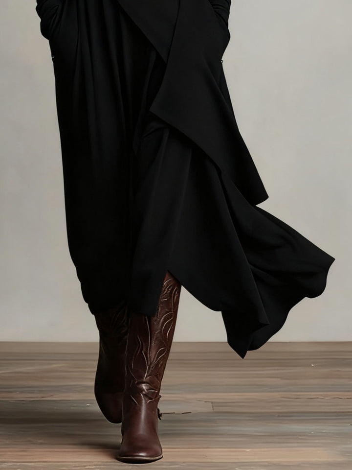 Arielle | Vintage Asymmetrical Collar Dress