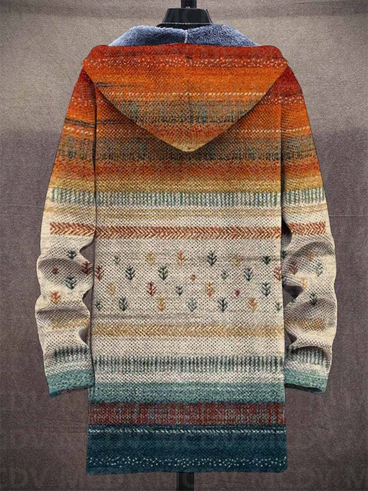 Linde | Hooded Warm Lined Cardigan