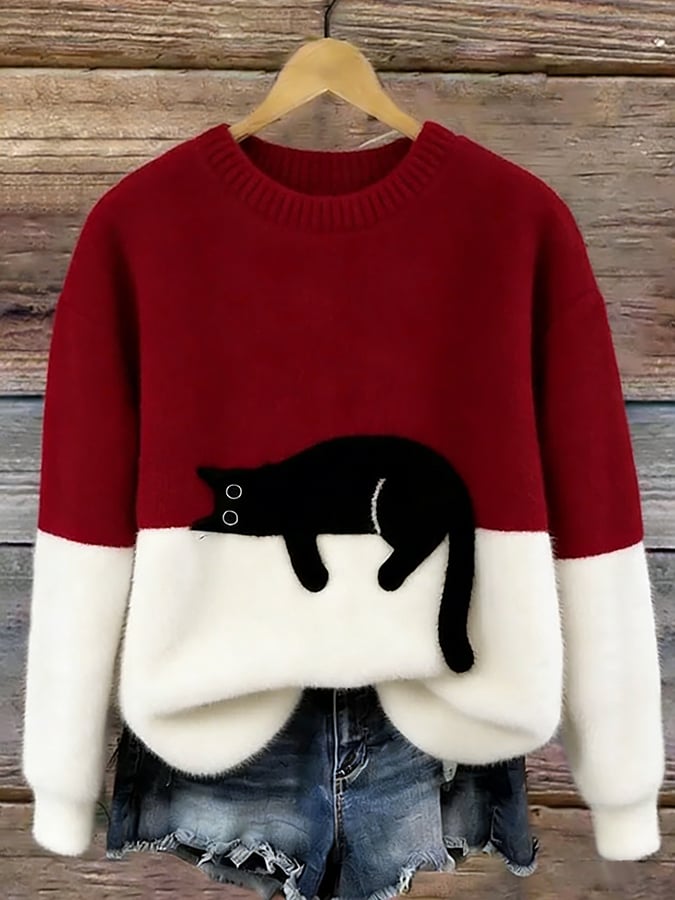 Chic Cat Sweater