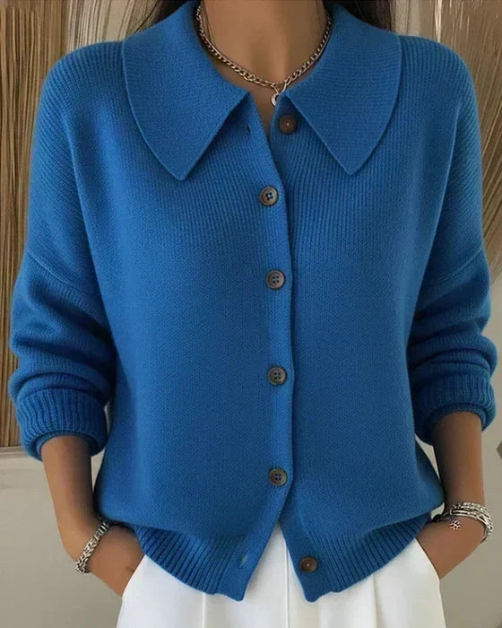 Vega | Collared Knitted Jacket