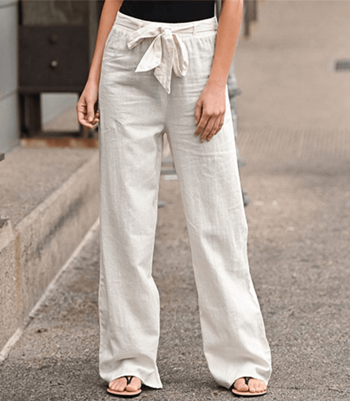 Joleen - Women's Relaxed Trousers with Drawstring and Elasticated Waist