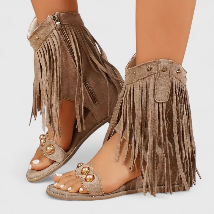 Eira - Chic Fringed Sandals