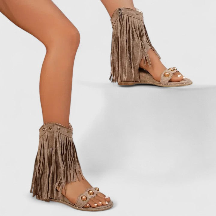 Eira - Chic Fringed Sandals