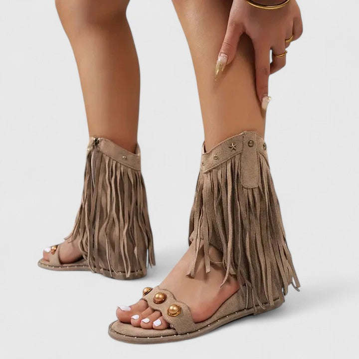 Eira - Chic Fringed Sandals