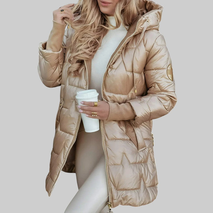 Cecilia | Elegant Hooded Coat for Autumn