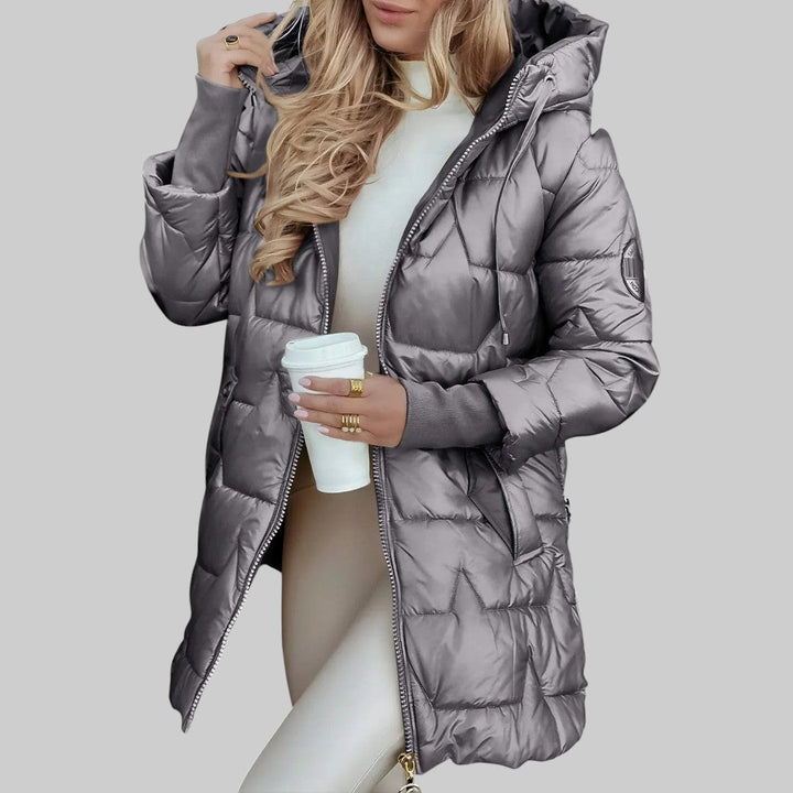 Cecilia | Elegant Hooded Coat for Autumn